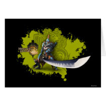 Male hunter with long sword & lagiacrus armor card