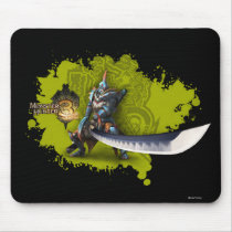 Male hunter with long sword & lagiacrus armor mousepad