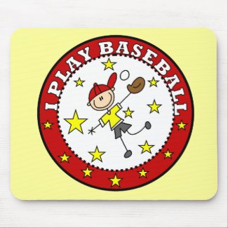 Male I Play Baseball Mousepad mousepad