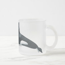 Male Killer Whale Frosted Mug by acspugetsound Male Killer Whale Frosted Mug