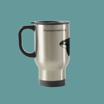 Male Killer Whale Travel Mug mugs