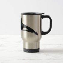 Male Killer Whale Travel Mug by acspugetsound Male Killer Whale Travel Mug