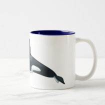 Male Killer Whale Two-Toned Mug by acspugetsound Male Killer Whale Two-Toned Mug