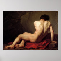 Male Nude Known As Patroclus Print