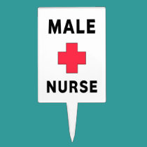 Male Nurse cake picks