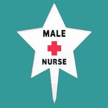 Male Nurse cake picks