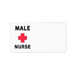 Male Nurse Custom Address Labels