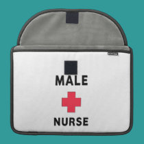 Male Nurse macbook sleeves