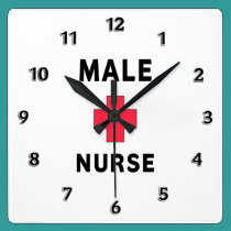 Male Nurse wall clocks
