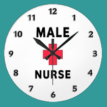 Male Nurse wall clocks