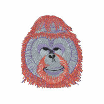 Male Orangutan embroidered shirts by ZazzleEmbroidery Male Orangutan embroidered shirts