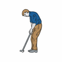 Male Putter embroidered shirts by ZazzleEmbroidery Male Putter embroidered shirts