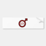 Male RN Bumper Stickers