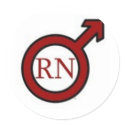 Male RN stickers
