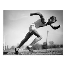 Male Runner Postcard