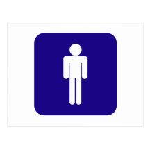Male Sign Post Card
