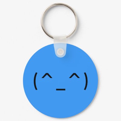 Male Smile (Japanese Smiley) Key Chains by marquita575
