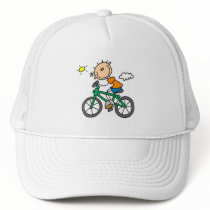 Male Stick Figure Bicyclist Tshirts and gifts Mesh Hats