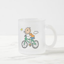 Male Stick Figure Bicyclist Tshirts and gifts Mugs