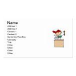 Male Stick Figure Cook Business Card Templates