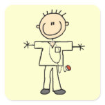 Male Stick Figure Nurse T-shirts and Gifts Stickers