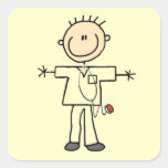 Male Stick Figure Nurse T-shirts and Gifts Stickers