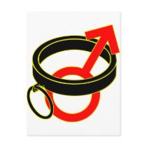 male submissive collar postcard