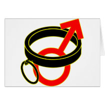 male submissive collar symbol card
