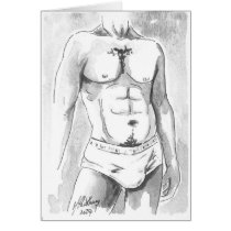 Male Torso Card