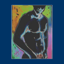 Male Torso postcards