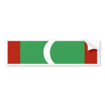 Maledives Flag bumper stickers by coolcountry Maledives Flag bumper stickers