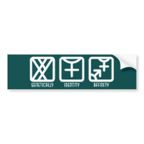 MaleFemale to Both Dark Bumper Sticker bumper stickers