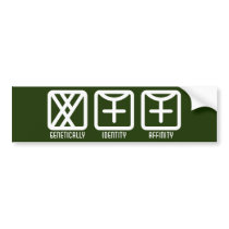 MaleFemale to Female Dark Bumper Sticker bumper stickers