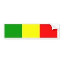 Mali Flag bumper stickers by coolcountry Mali Flag bumper stickers
