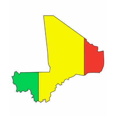 Mali flag map t-shirts by FlagStore