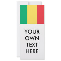 Mali Flag Rack Card Design