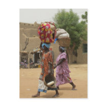 Mali Women at the Monday Market, Djenne-2 Postcard