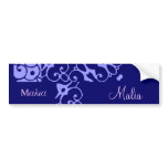 Malia Designer Name Bumper Sticker