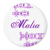 Malia Designer Name III Magnet by DesignerName Malia Designer Name III Magnet