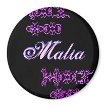 Malia Designer Name Magnet by DesignerName Malia Designer Name Magnet