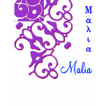 Malia Designer Name with Origin & Meaning t-shirts