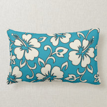 Malia Hibiscus Hawaiian Reversible Lumbar Pillows