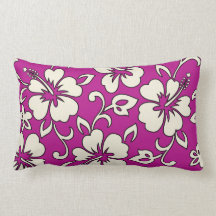 Malia Hibiscus Hawaiian Reversible Lumbar Pillows