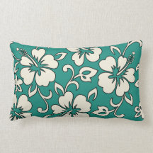 Malia Hibiscus Hawaiian Reversible Lumbar Pillows