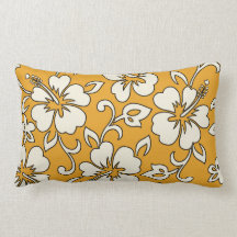 Malia Hibiscus Hawaiian Reversible Lumbar Pillows