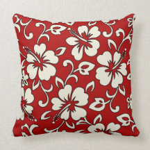 Malia Hibiscus Hawaiian Reversible Square Pillows