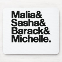 Malia & Sasha & Barack & Michelle mousepads by TheHouseDivided Malia & Sasha & Barack & Michelle mousepads
