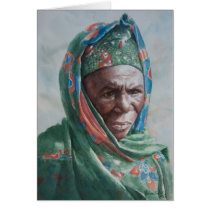 Malian woman with green shawl cards by melissaenderle Malian woman with green shawl cards