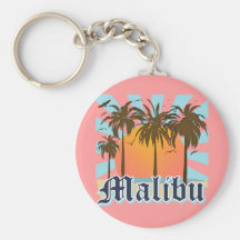Malibu Beach California CA Keychain
