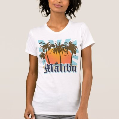 Malibu Beach California CA Tshirt
